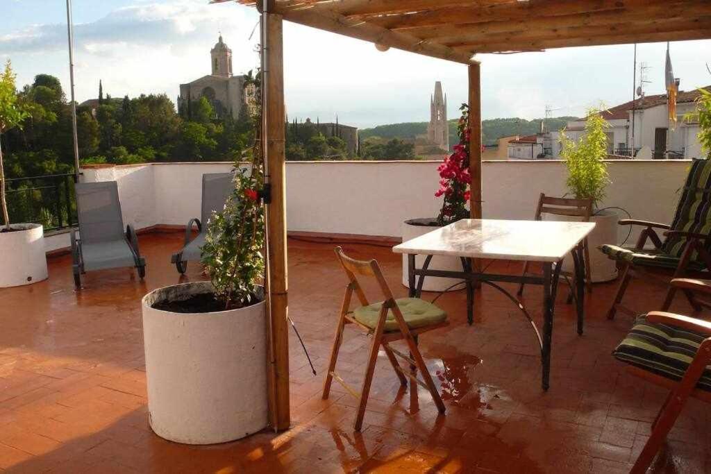 Apartamento Con Increibles Vistas Y Terraza Херона Екстериор снимка