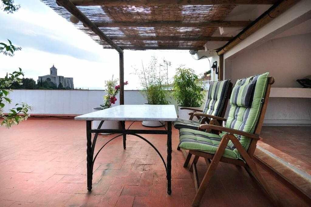 Apartamento Con Increibles Vistas Y Terraza Херона Екстериор снимка